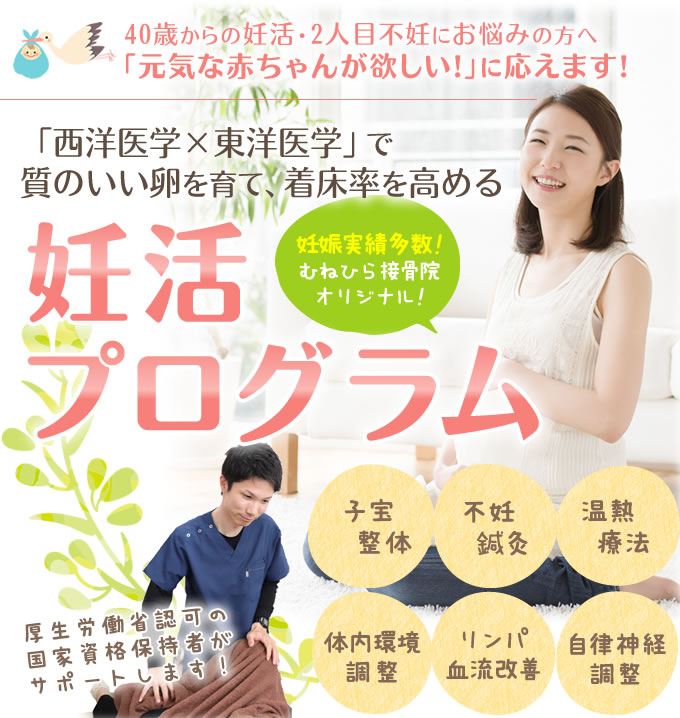 不妊・妊活プログラム | 豊川市 むねひら接骨院